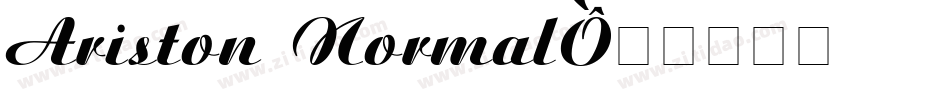 Ariston Normal字体转换